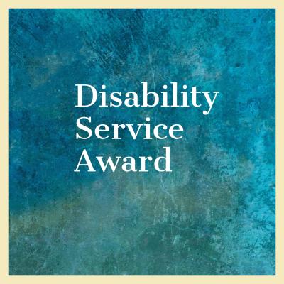 NEW! The Dick Thornburgh Disability Service Award