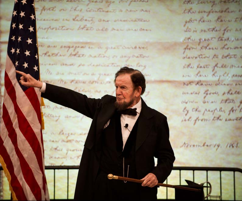 James A. Getty, President Lincoln Portrayer